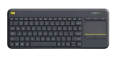 Logitech K400 PLUS bežična tipkovnica s dodirnom pločom, crna, HR